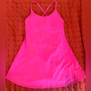 Halara Softlyzero™ Plush Backless Active Dress-Easy Peezy Edition - Fuchsia